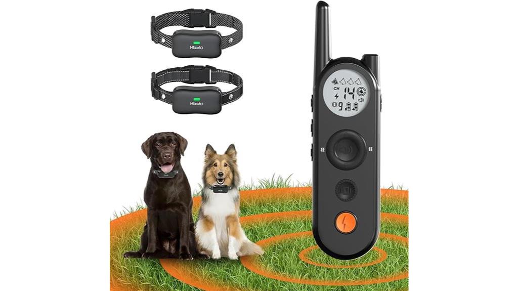 wireless electric dog fence for 2 dogs